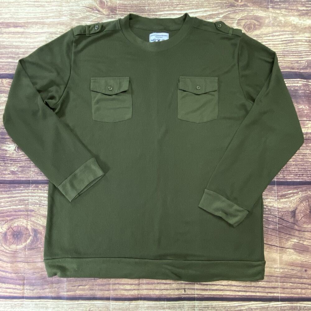 Marx & Dutch Men's Army Green Long Sleeve Thermal Size XL